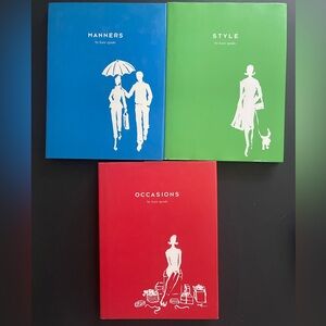 Kate Spade Books, Set Of 3: Manners, Style And Occasions